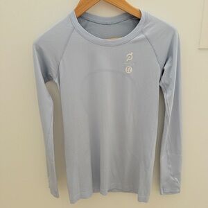 Peloton x Lululemon Swiftly Tech Long Sleeve Light Blue Size 6
